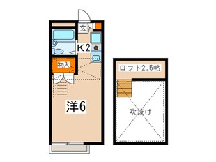 グランセ枡形Ａの物件間取画像